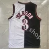 Split Two Retro Stitched Basketball Allen Iverson Vince Carter Ja Morant Stephen Curry Kevin Durant Bird Duncan Jersey Top Quality