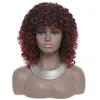 Brazilian Afro Kinky Curly Like synthetic Wigs for Black Women Glueless None Lace Wig Full