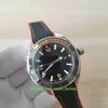 Hot Selling High Quality Mens Watch Orange 43.5mm Ocean Axial Ceramic Bezel Watches Transparent Asia CAL.8500 Movement Mechanical Automatic Men's Wristwatches