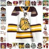 NCAA Custom UMD Minnesota Duluth Bulldogs Stitched Hockey Jersey 22 Thomas Milani 89 Jack Connolly 17 Keith Christiansen 25 Tom Kurvers 32 Hunter Shepard Jerseys