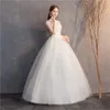 Otros vestidos de novia Llegada EZKUNTZA Vestido de manga corta Encaje O-cuello Hasta Vestido de fiesta Princesa Vestidos vintageOtros