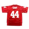 Wskt Pas Cher 44 Forrest Gump Tom Hanks Film Maillot De Football Hommes Maillots Universitaires Rouge Cousu Taille S-3XL