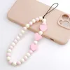 Mode Acryl Beads Mobiele telefoonketen voor vrouwen Girls Mobiele telefoon Riem Anti-Most Lanyard Hanging Cord Sieraden Accessoires