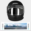 Cascos de moto Casco antiniebla de invierno para hombres Mujeres Moto de cara completa Motocross Moto Sombrero Moto Casco Negro