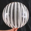 50 30pcs Crystal stripes Bubble Balloon 18 inch Colorful Striped Bobo for Wedding Decoration Happy Birthday Part 220523217o