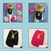 Dog Apparel Supplies Pet Home Garden Summer Vest Clothes Gold Necklace T-Shirts Small Dogs Net Mesh Drop Delivery 2021 Icyor