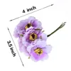 2021 6pcs 3.5 centimetri Mini Seta Cherry Artificiale Bouquet FAI DA TE Fatti A Mano Tatuaggio Corona Scrapbook Decorazione di Cerimonia Nuziale Del Mestiere Fiore Finto