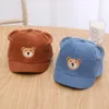 Berets Kids's Peaked Hat осенняя детская маленькая мультфильма-медвежь