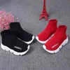 Modne buty dla dzieci Speed Trainer skarpety buty berbeć chłopcy dziewczęta skarpety młodzieżowe trampki czarne czerwone dziecięce buty designerskie
