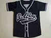 Xflsp Maglia da baseball Biggie SMALLS # 72 BAD BOY Notorious Big Movie Jersey Ricamo cucito Bianco Nero Maglia vintage di alta qualità