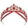 Moda multi colore cristallo tiara corona fascia nuziale diadema corona per le donne accessori per gioielli per capelli da sposa