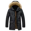 Hommes Down Parkas Nice Hommes Épaissir Veste Chaud Hiver Coupe-Vent Vestes Manteau Casual Hommes Parka À Capuche Outwear Coton Rembourré JacketMen's