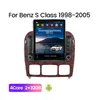 Car Video GPS Radio Lettore multimediale Android 9 pollici mp5 per Mercedes Benz Classe S W220 1998-2005