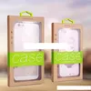 Boîte de papier de paquet de détail d'emballage de fenêtre de PVC de luxe de conception de personnalité colorée pour le paquet de cadeau de cas de téléphone portable de téléphone portable