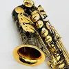 YAS875EX ALTO SAXOPHONE EB TUNER Black Nickel Plated Gold Carved Body Professional Woodwind With Case Accessories1129676