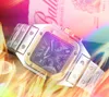 Роскошная мода Men Square Watch 43 -мм японское движение Quartz Автоматическое изящное из нержавеющей стали керамическое сапфировое стекло Супербочевое годовщина подарок