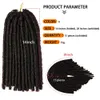 14 pollici sintetici urbani morbidi Dread Crochet capelli finti seta Locs intrecciare i capelli 30 fili / pezzi Dreadlocs estensioni dei capelli afro LS07