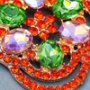 Shiny Rhinestone Crystal Dangle örhängen för kvinnor Bröllop Lyxiga smycken Brincos Kvinnliga tillbehör