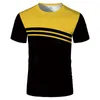 Online 3D Sports Print T -shirt voor mannen Summer Fashion Breathable explosie korte mouw t -shirts trend knappe t -shirt 220526