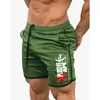 Män fitness bodybuilding shorts man sommar träning man andas nät snabb torr sportkläder jogger strand korta byxor 220524