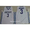 Hommes Kentucky Wildcats College Basketball Jerseys # 3 Edrice Ado Jersey Basketball Jersey Cheap Jersey Gros gilet Chemise