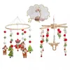 Permet de faire des jouets pour bébés mobiles sur le lit Tassel Leaves Knitting Developmental Educational Dreamcatcher Doux Hochets Pour borns 220531