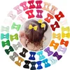 Nœuds de cheveux pour bébés filles, 2.5 pouces, en ruban gros-grain, pinces à cheveux Alligator, Barrettes en queue de cochon, accessoires pour cheveux pour enfants, 20 pièces