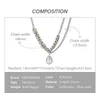 Pendant Necklaces Glass Ball For Women Necklace Stainless Steel Zircon Fashion Jewelry Halloween 220427