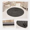 Dywany tkane okrągłe dywan komputerowy Krzesło poduszka wiszące kosza kawy stoły salon sypialnia dywan tatami mata dekoracja domowa