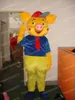 Simulering gul gris maskot kostymer av hög kvalitet tecknad karaktär outfit kostym halloween vuxna storlek födelsedagsfest utomhus festival klänning