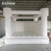 White Bounce House Commerciale Il più popolare PVC Gonfiabile per matrimoni Castello gonfiabile / Letto da salto / Buttafuori con aeratore Per feste ed eventi spedizione aerea gratuita