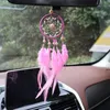 Decorações de interiores Dream Catcher Car Car ornamentos pendurados Acessórios pendentes de espelho de penas para meninas decoração de pingentes de pingentes de pingentes