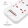 Multiprise Smart Home Universal Plug Power Strip mit 2m Verlängerungskabel AC USB -Port EU US UK Outlet für Computer Telefonladegerät