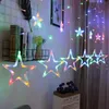 110220V LED Star LED Star i Moon Garland Curtain Light