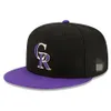 2022 HipHop Rockies CR bokstav Ben Aba Reta Nytt mode Snapback-hattar Sport Baseballkepsar Herr Kvinnor H5