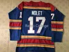 CEUF＃17 SIMON NOLET 1 DENIS HERRON 9 WILF PAIEMENT KANSAS CITY SCOUTS ICE HOCKEY JERSEY WHITH UF OWBACK EMBROIDERY STITCHED CUSTIE