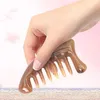 Multi Function Head Massager Beauty Health Natural Resin Comb Wide Toothed Massage Gua Sha Comb SPA Guasha Scalp Hair Care