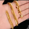 Mode Juwel Titan Stahl Designer Halsketten Männer Frauen Halskette 18k Gold Ketten Halskette Mann Luxus Dicke Halsketten