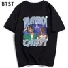 Rapçi playboi carti grafik moda baskılı tişört erkek gömlek kadın tişört hip hop üstleri büyük boy tees gotik stil 90s 220608