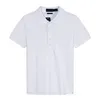 Outono pôneis paul designer camisa polo masculino negócios casual grânulo algodão rl lapela manga curta cor sólida camiseta 358645