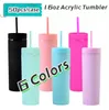 Local warehouse Sublimation Tumbler 15oz 20oz 30oz STRAIGHT Tumbler Glitter Tumbler Kid Water Bottle Sippy Cup Plastic Cup USA warehouse