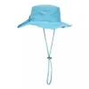 Ampla borda chapéus verão balde chapéu para homem mulher boné moda longa cinta viajando proteção solar designer praia bonés casquette2152