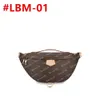 2023 Tasarımcı Bel Çanta Bumbag Erkek Çantaları Fannypack Kahverengi Çiçek Deri Crossbody Cüzdanlar Messenger Erkekler Deri Debriyaj Çanak Moda Cüzdan 43644 44812 #LMB-01