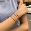 Retro Einfache Runde Pailletten Anhänger Armband frauen Mode Persönlichkeit Kreative Gold Metall Armbänder Mädchen Liebhaber Schmuck Geschenk