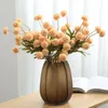 Dekorativa blommor kransar 1st 5heads Artificial Flower Silk Pompon Mamma Mormor 26cm Fake Plant Home Garden Christmas Party Decoration