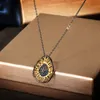 Other Unique Designer High-end Banquet Handmade Black Gold Style Pendant Necklace Hollow Jewelry Sweater ChainOther