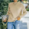 Kadın Sweaters Örgü İlkbahar Sonbahar Kış En İyi Kadınlar Yuvarlak Boyun Uzun Kollu Kazak Gündelik Bayan Kadınlar