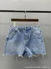 Jeans de mujer Diseñador vestidos de primavera verano nuevo color claro jingle cow blue denim shorts serie Doraemon jeans femeninos ropa para mujeres 8DI7