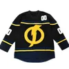 C26 Nik1 Static Shock Black Hockey Jersey 100% cosido personalizado Cualquier nombre Cualquier número top Hockey Jerseys S-5XL