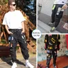 CHAIFENKO Jogger Loisirs Sports Pantalons Hommes Hip Hop Streetwear Faisceau Pied Pantalon Cargo Mode Impression 220323